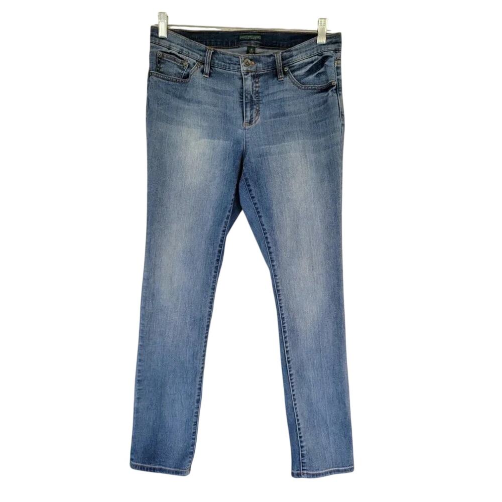 Lauren Ralph Lauren Skinny Jeans Women Size 10 Light Wash Blue Denim Classic